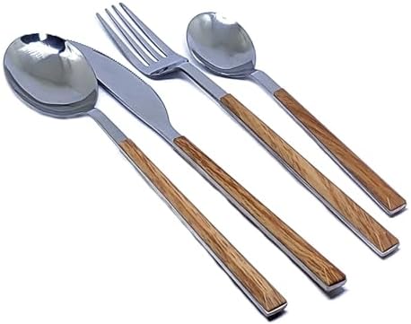 Wood-grain Handle Cutlery Charm