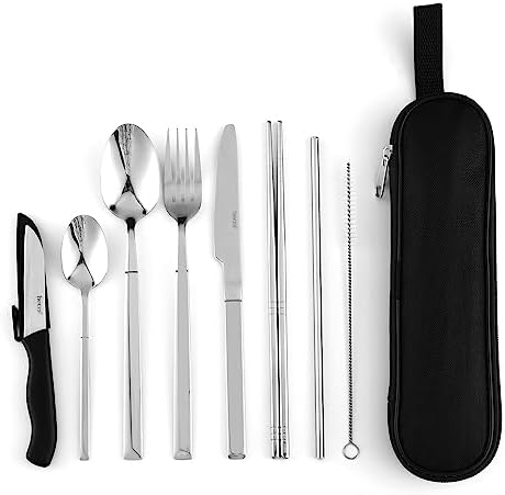 Solo Travel Cutlery With Case