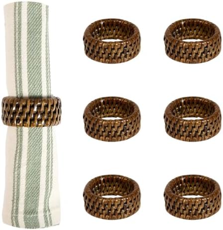 Ketak Rattan Napkin Rings Six